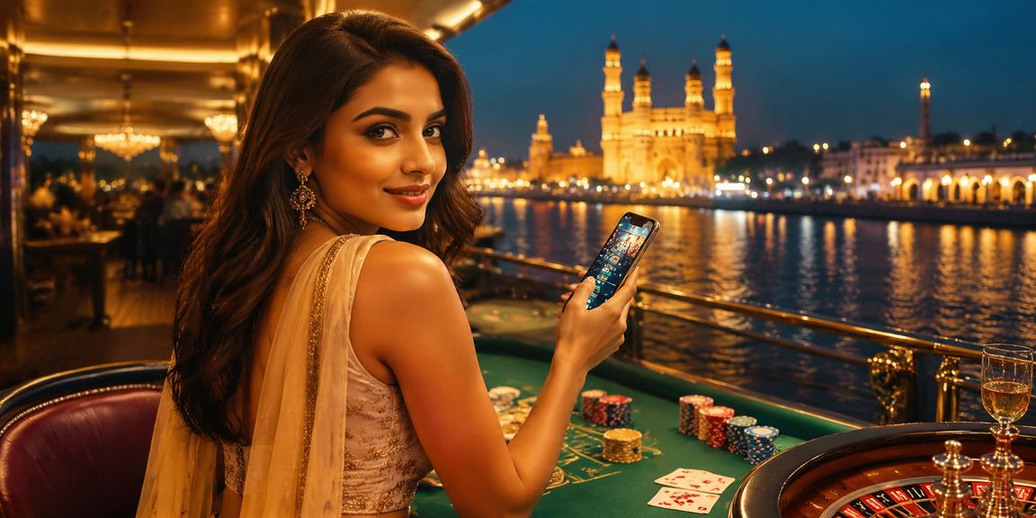 Indian woman betting on cricket via smartphone app